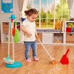 Battat – Kids Cleaning Set – Cleaning Toys For Toddlers, Children – Pretend Play Kit – Broom, Mop, Brush, Dustpan, Duster – Sweep n' Clean – 2+ Years