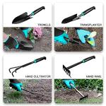 9 PCS Garden Tool Set Kids Gardening Tool Kit for Digging, Planting and Pruning, Gardening Hand Tools with Storage Bag, Ideal Garden Gifts for Men, Women and Any Gardener