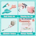 deAO Kids Cleaning Set, 20 PCS Pretend Play Housekeeping Supplies Kit ,Includes Real Working Vacuum Cleaner, Kid Broom, Spray Bottle,Toy Cleaning Set Gift for 3 4 5+Kids