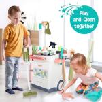 deAO Kids Cleaning Set, 20 PCS Pretend Play Housekeeping Supplies Kit ,Includes Real Working Vacuum Cleaner, Kid Broom, Spray Bottle,Toy Cleaning Set Gift for 3 4 5+Kids