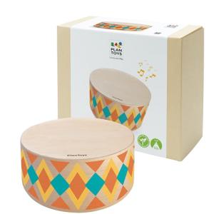PlanToys® Wooden Rhythm Box Drum Musical Toy for Kids | Montessori Musical Instrument for Toddlers & Children | Eco-Friendly Wooden Percussion Toy