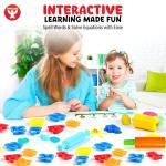 13 Pcs Dough Tools Set – Dough Extruders + Dough Cutters Set – Educational Modeling Clay Tools – Preschool Toys & Toddler Activities – Arts & Crafts for Kids Ages 3-5