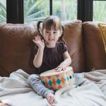 PlanToys® Wooden Rhythm Box Drum Musical Toy for Kids | Montessori Musical Instrument for Toddlers & Children | Eco-Friendly Wooden Percussion Toy