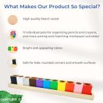 Montessori Crayon Holder and Craft Organizer