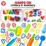 13 Pcs Dough Tools Set – Dough Extruders + Dough Cutters Set – Educational Modeling Clay Tools – Preschool Toys & Toddler Activities – Arts & Crafts for Kids Ages 3-5