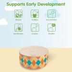 PlanToys® Wooden Rhythm Box Drum Musical Toy for Kids | Montessori Musical Instrument for Toddlers & Children | Eco-Friendly Wooden Percussion Toy