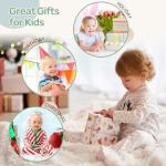 WINGYZ Kids Drum Set for Toddlers, All-in-One Montessori Musical Instruments - Wooden Music Toys for Baby, Neutral Colors, Sensory Preschool Drum Kit, Birthday Gifts for Boys Girls