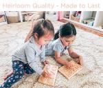 Montessori & Me Wood Number Tracing Board - Montessori Numbers and Shapes Complements Wooden Letter Tracing Board - Large Wooden Print Numbers for Toddler to Preschool