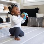 Baby Einstein Rattle & Sense Sensory Ball, Multisensory Baby Toy with Bead Chasers, Rattle Sounds & Textures, Easy to Grasp, Ages 3 Months+