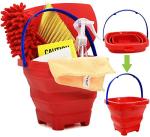 Click N' Play Pretend Play Housekeeping Kids Cleaning Set for Toddlers, Includes Broom, Dustpan, Duster, Mop, Collapsible Bucket Sponge, & More (Set of 10)