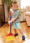 Click N' Play Pretend Play Housekeeping Kids Cleaning Set for Toddlers, Includes Broom, Dustpan, Duster, Mop, Collapsible Bucket Sponge, & More (Set of 10)