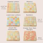 Le Toy Van - Petilou Wooden Educational ABC Wooden Blocks | Educational Wood Toys for Toddlers and Babies | Suitable for A Boy Or Girl 1 Year Old +