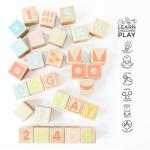 Le Toy Van - Petilou Wooden Educational ABC Wooden Blocks | Educational Wood Toys for Toddlers and Babies | Suitable for A Boy Or Girl 1 Year Old +