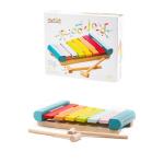 Cubika Wooden Toy Xylophone – Montessori Musical Toy for Toddlers Ages 18 Months+ – Includes 2 Wooden Mallets – FSC-Certified Wood, German Water-Based Paint – Wooden Toys for Toddlers