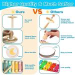 Twefex Kids Drum Set - 9 in 1 Baby Drum Set for Toddlers - Montessori Musical Instruments Toy for Babies - Wooden Xylophone Musical Toys for Boys and Girls