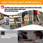 POMIKU 8PCS Kids Gardening Tools, Kids Rake and Shovel Set, Toddler Outdoor Yard Tools, Garden Toys Gifts for Boys Girls Age 3 4 5 6 7 8 Years Old