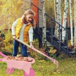 Qtioucp Kids Gardening Tools Outdoor Toys Set Backyard Play with Wheelbarrow Educational STEM Learning Pretend Toys Outdoor Indoor for Toddlers Kids Boys Girls