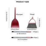 BSMstone Kids Broom and Dustpan Set-Mini Dustpan and Broom for Children Housekeeping Pretend Play Cleaning Tools Set (Blue)