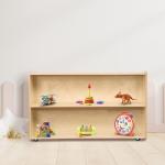 Montessori Bookcase on Wheels - 2 Shelves