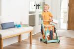 MindWare Oh So Fun! Cleaning Cart – Kids Cleaning Set Includes Kid Size Broom & Other Cleaning Toys for Kids 3 & Up