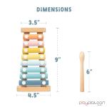 Play Platoon Kids Xylophone for Toddlers 1-3 - Montessori Musical Instrument Toys for 1 Year Old, Music Instruments for Kids, Boho Baby Aesthetic Neutral, Montessori Playroom Decor