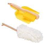 Fat Brain Toys Sweep, Scrub, and Shine Cleaning Set - Wooden Pretend Play Set, Ages 3+