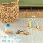 Play Platoon Kids Xylophone for Toddlers 1-3 - Montessori Musical Instrument Toys for 1 Year Old, Music Instruments for Kids, Boho Baby Aesthetic Neutral, Montessori Playroom Decor