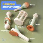 Musical Instruments Set - Montessori Music Toys - Musical Set for Toddlers - Montessori Toys - Toddler Musical Instruments - Montessori Musical Toy Set by Playfully