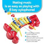 Small World Toys Xylophone for Kids: 8 Key Colorful Xylophones for Toddlers Age 2+, Kids Musical Instrument Montessori Toys, Xylophone Toy 8 Notes with 2 Sticks, Great Gift for Boys Girls