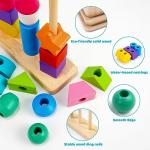Montessori Wooden Beads Sequencing Toy Set
