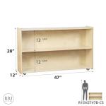 Montessori Bookcase on Wheels - 2 Shelves
