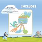 BLUEY Gardening Set | Quality Garden Tool Kit for Kids and Toddlers | Includes Watering Can, Gloves, Two Shovels, Rake and Tote Bag