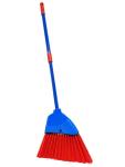 Xifando Kids Broom-Housekeeping Cleaning Tool for Kids Pretend Playing,Retractable Small Broom for Littler Helper(Blue+Red)