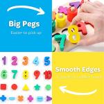 GeroCrew Wooden Montessori Number and Shape Puzzles