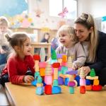 Qubomax Wooden Stacking Rocks - 40 Pcs Montessori Sensory Learning Toys for Kids 3-9 | Balance Building Blocks Educational STEM Toys for Boys Girls