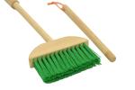 JustForKids Wooden Detachable Kids Cleaning Set - Duster, Brush, Mop, Broom and Hanging Stand Play - Housekeeping Kit - STEM Toys for Toddlers Girls & Boys, Total 6 Pieces,Multi Color,10071