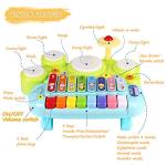 3-in-1 Musical Piano Xylophone Drum Set for Toddlers
