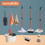 nunukids Toddler Cleaning Set - Realistic Cleaning Set for Toddlers 1-3 - Engaging Kids Broom and Dustpan Set - Safe Toddler Broom and Cleaning Set Toys - Perfect Kids Mop and Broom Set