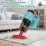 3-in-1 Kids Cleaning Toy Set, Working Toy Vacuum with Real Suction, Toddler Broom & Mop, Pretend Home Cleaning Kit for Boys & Girls Ages 3+