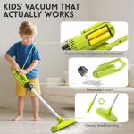 Siwuoke Kids Cleaning Toy Set, Educational Pretend Play Cart with 29 Pcs, Detachable Housekeeping Tools for Toddlers