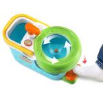 LeapFrog Clean Sweep Learning Caddy, Kids Mop and Broom Cleaning Toy Set for Ages 3-5, Blue
