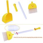 SCKTYZS Mini Broom with Dustpan for Kids,Boys Girls Small Cleaning Set, Combo Pretend Play Toys Toddler Little Housekeeping Helper Set-Yellow Duck…
