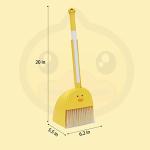 SCKTYZS Mini Broom with Dustpan for Kids,Boys Girls Small Cleaning Set, Combo Pretend Play Toys Toddler Little Housekeeping Helper Set-Yellow Duck…