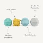 4 Pack Silicone Spheres Sensory Toys, Silicone Sensory Balls for Baby Boys & Girls