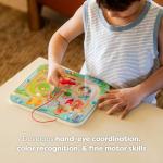 HABA Toddler Busy Board: Town Magnetic Maze Game