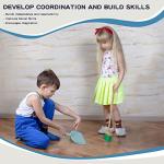 Qilay Kids Cleaning Set 7 Piece Wooden Detachable Cleaning Set Includes Housekeeping Broom, Dustpan, Brush & Other Cleaning Tools, Preschool Educational Pretend Play Cleaning Tools for Toddler