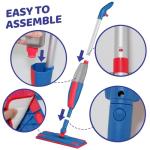 Kids Spray Mop Real with Sprayer + 2PCS Mop Pads, Toddler Cleaning Tool Real Works for Realistic Housekeeping Cleaner Pretend Play Toys Montessori Mini Mop & Sweeper for Kids Aged 3+