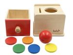 Dailyfunn Montessori 2-in-1 Coin and Ball Drop Box
