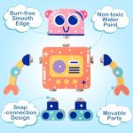 KODATEK Wooden STEM Building Blocks for Kids