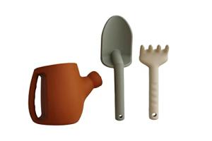 Marlowe & Co Silicone Gardening Set, Garden Tools and Beach Toys for Children (Terracotta)